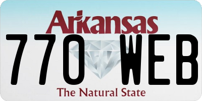 AR license plate 770WEB