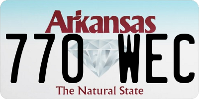 AR license plate 770WEC