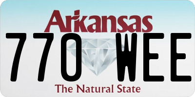 AR license plate 770WEE