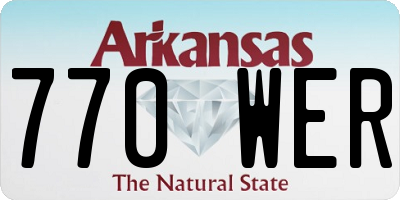 AR license plate 770WER