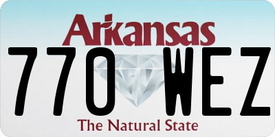 AR license plate 770WEZ