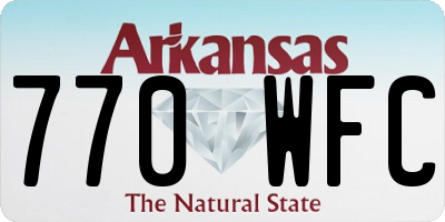 AR license plate 770WFC