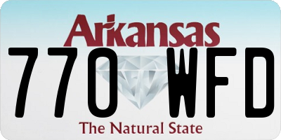AR license plate 770WFD