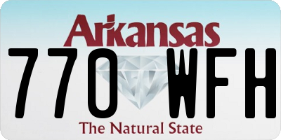 AR license plate 770WFH