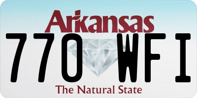 AR license plate 770WFI
