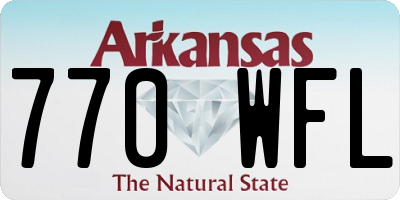 AR license plate 770WFL