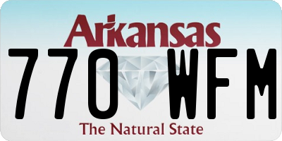 AR license plate 770WFM