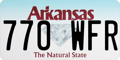AR license plate 770WFR