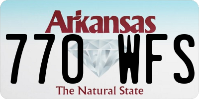 AR license plate 770WFS