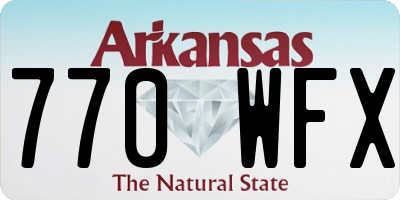 AR license plate 770WFX