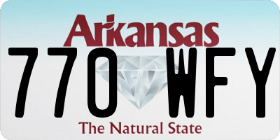 AR license plate 770WFY