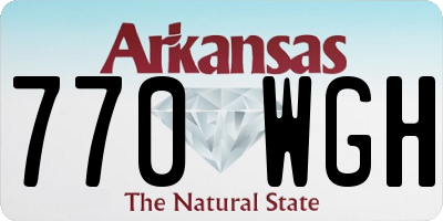 AR license plate 770WGH