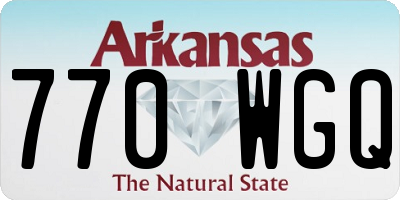AR license plate 770WGQ
