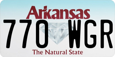 AR license plate 770WGR