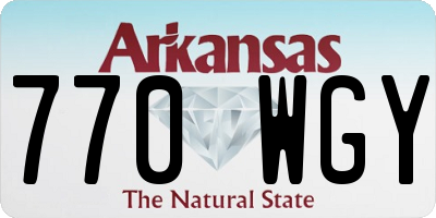 AR license plate 770WGY