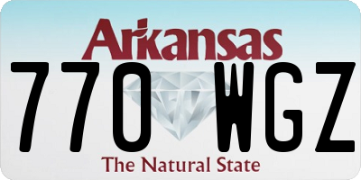 AR license plate 770WGZ