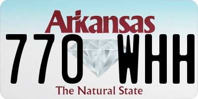 AR license plate 770WHH