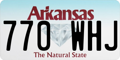 AR license plate 770WHJ