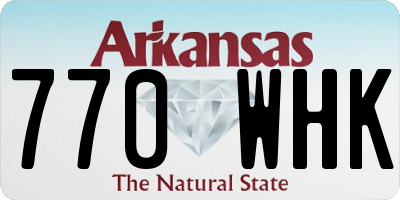AR license plate 770WHK