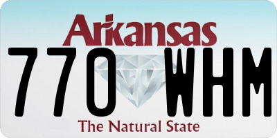 AR license plate 770WHM