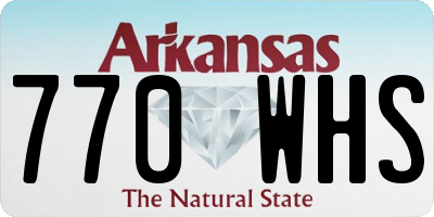 AR license plate 770WHS