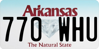 AR license plate 770WHU
