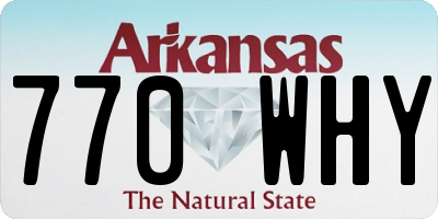 AR license plate 770WHY