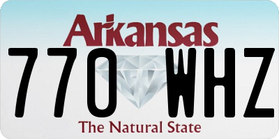 AR license plate 770WHZ