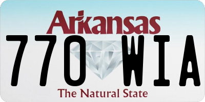 AR license plate 770WIA