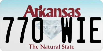 AR license plate 770WIE