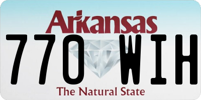 AR license plate 770WIH