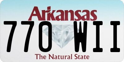 AR license plate 770WII