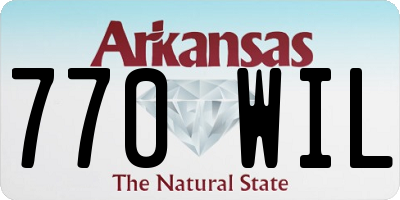 AR license plate 770WIL