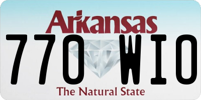 AR license plate 770WIO