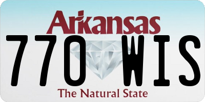 AR license plate 770WIS