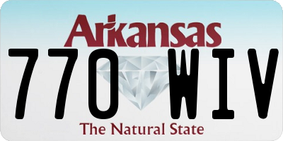 AR license plate 770WIV