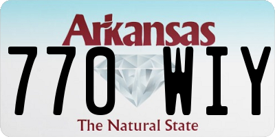 AR license plate 770WIY