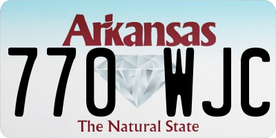 AR license plate 770WJC