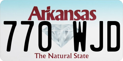 AR license plate 770WJD