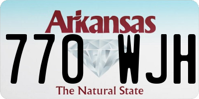 AR license plate 770WJH