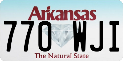 AR license plate 770WJI