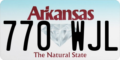 AR license plate 770WJL