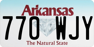 AR license plate 770WJY