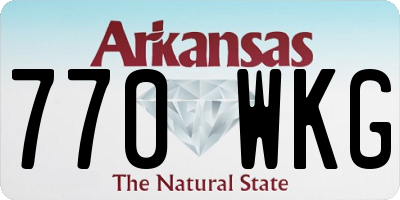 AR license plate 770WKG