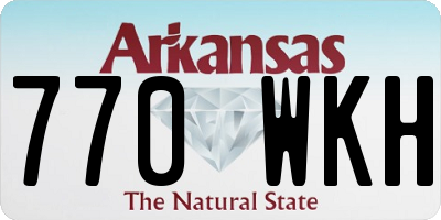 AR license plate 770WKH