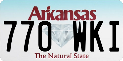 AR license plate 770WKI