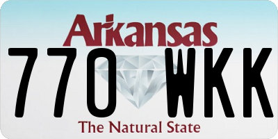 AR license plate 770WKK