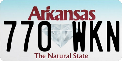 AR license plate 770WKN