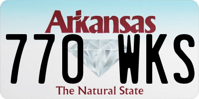AR license plate 770WKS