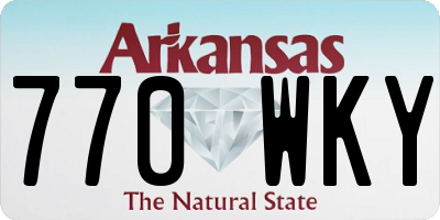AR license plate 770WKY